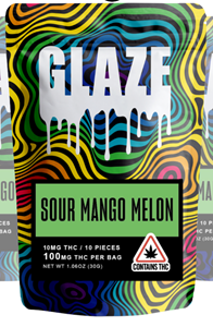 Sour Mango Melon Glaze Gummies 100mg